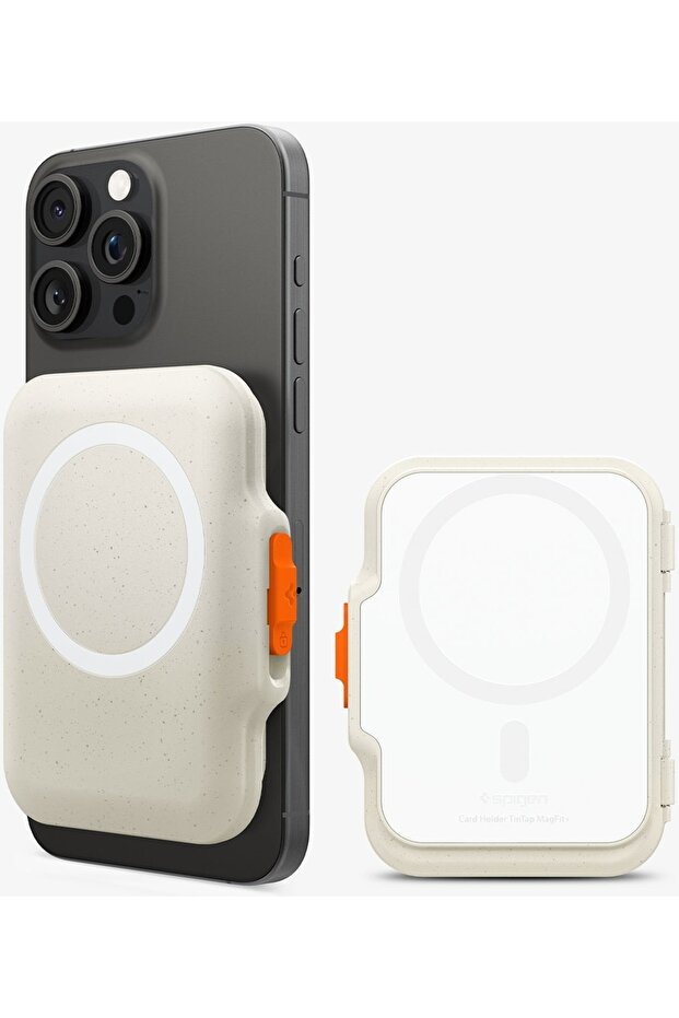 MagSafe Destekli Cüzdan Tintap Mag Fit (6 Kartlık) Beige - AFA07616