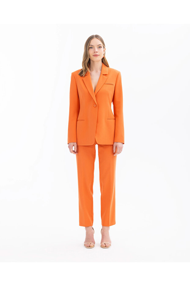 Düğmeli Bilek Boy Pantolon - 1