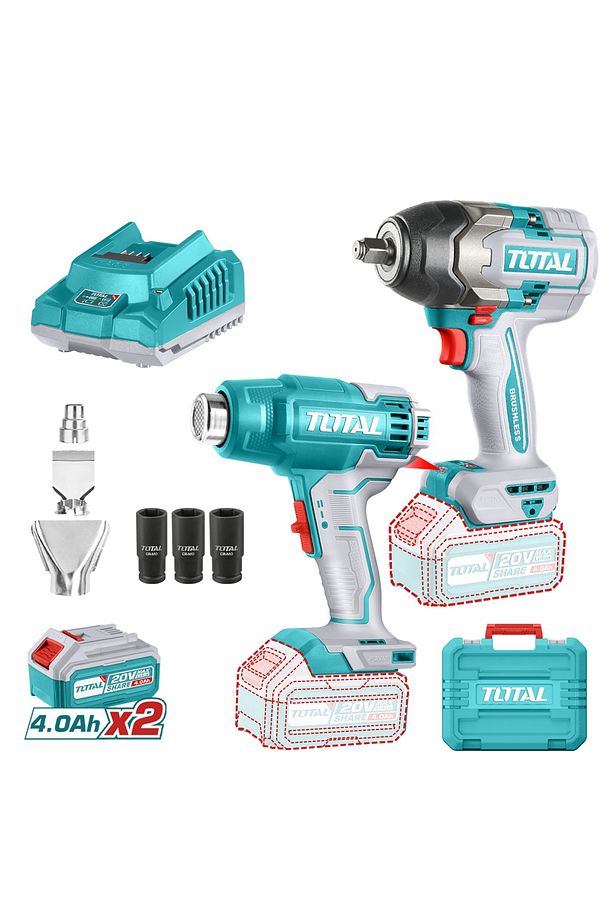 Lı-ıon Akülü Somun Sıkma Ve Sıcak Hava Tabancası Seti Toslı240489e Tools - 2