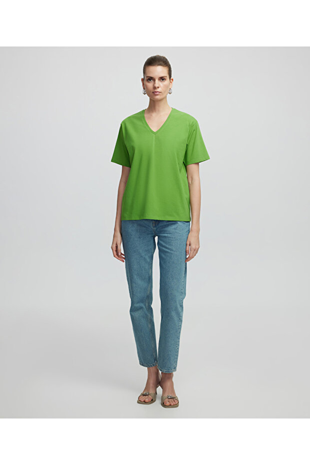 V yaka tişört - 2