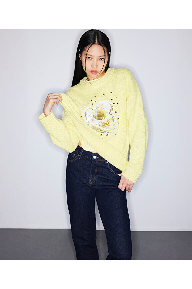 TROK BASKILI VE PATCH'Lİ KAZAK - 1