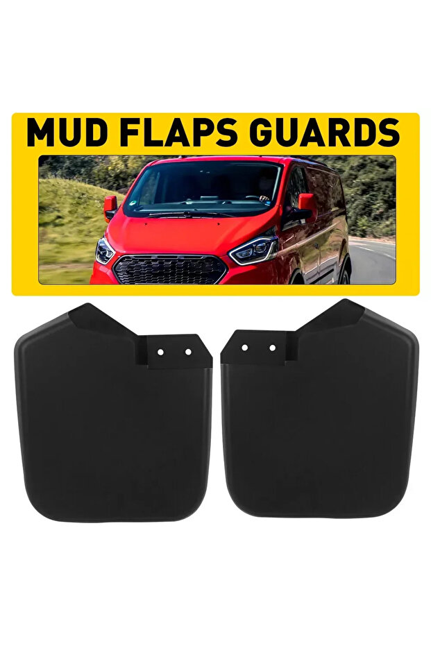 1pair FRONT LEFT AND RIGHT SET MUDFLAPS MUD FOR 2012-ON FORD TRANSIT CUSTOM FLAP PAIRMudflaps Splas - 1