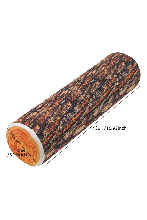 02 Stump Cushion Creative Big Willow Tree Dummy Wood Block Log Texture Cylindrical Shape Pillow Cush