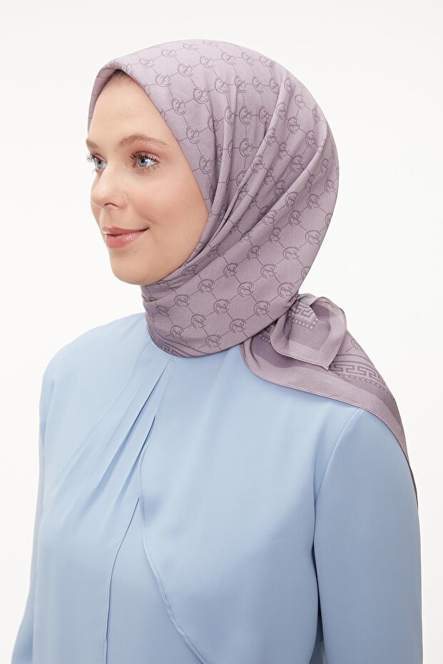Lilac L Pattern Aura Scarf - 1