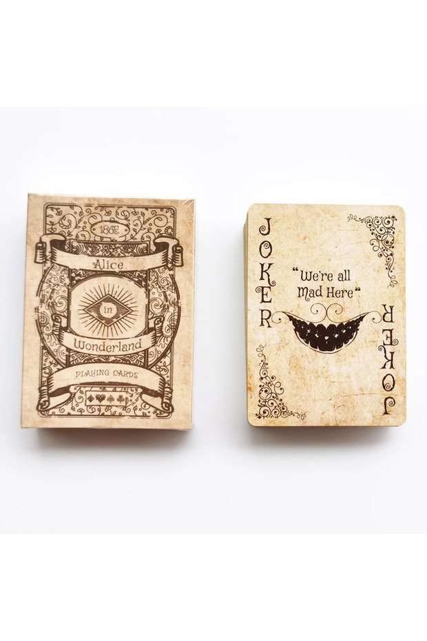 Alice Vintage Style Playing Cards Alice in Game Poker Playing Cards Deck Board Games Retro Poker Set