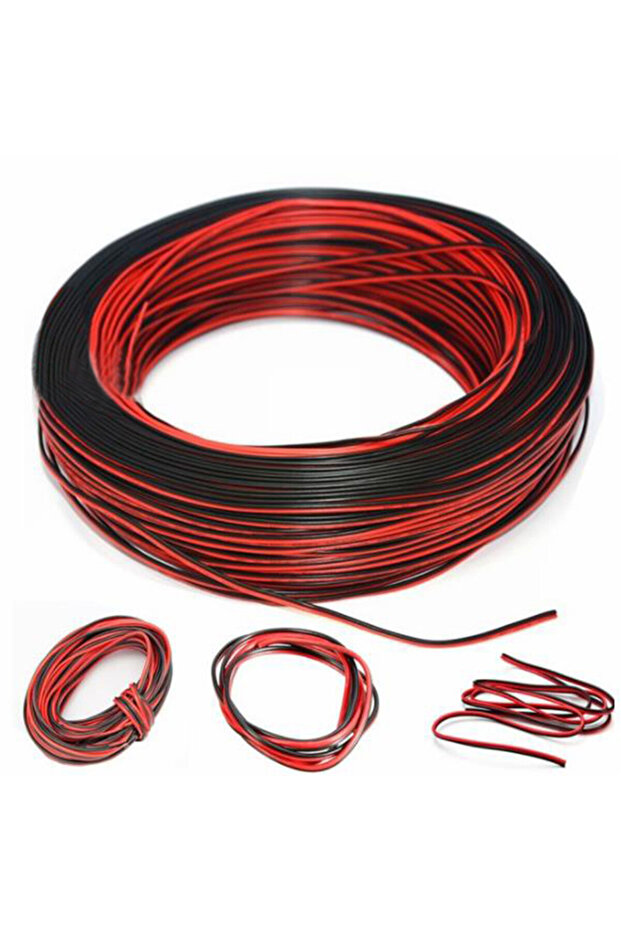 1PC 10m 2Pin Cars Motorcycle Electric Wire Cable Red/Black Connector For Led Light 2Extension Cor...