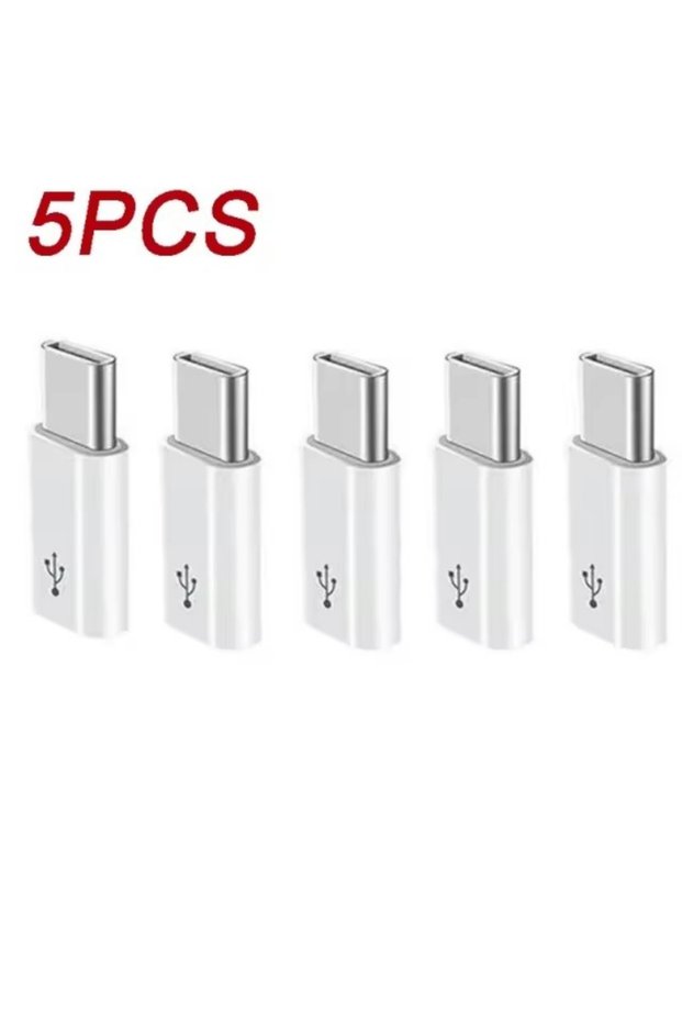 5PCS 5Pcs Micro USB Female To Type C Male Adapter Converter for Android Smart Phone Tablet USB Type