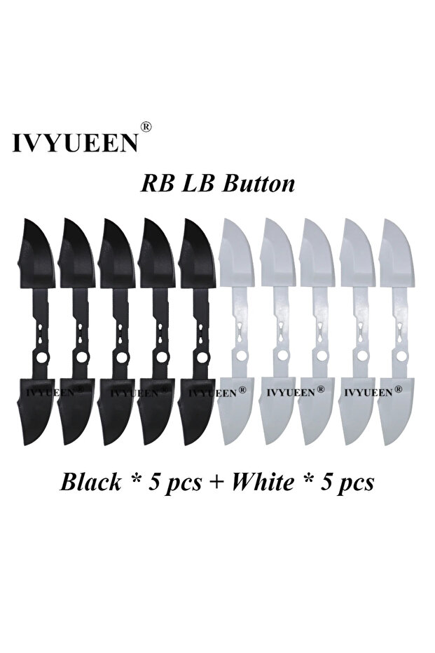 مجموعة مكونة من 5 قطع من أزرار الزناد RB LB IVYUEEN 10 قطع لجهاز تحكم Xbox Series X S RB LB Bumper Trigger Button Mod Kit Middl