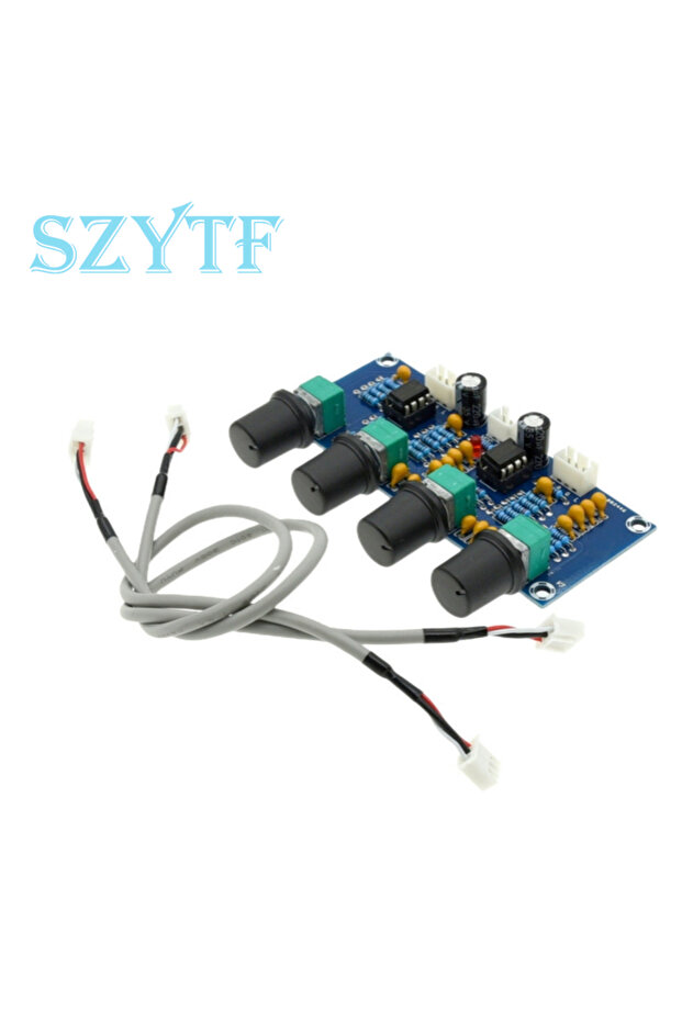 مضخم صوت SZYTF Tone Board Preamp مع تحكم في مستوى الصوت (الترددات العالية والمنخفضة) ووحدة تحكم في نغمات مضخم الصوت المسبق لـ