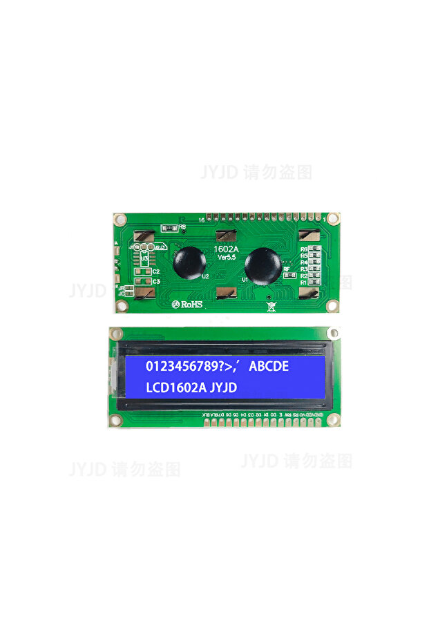 وحدة LCD1602 زرقاء وخضراء وزرقاء لشاشة Arduino 0802 LCD Character UNO R3 Mega2560 - 1