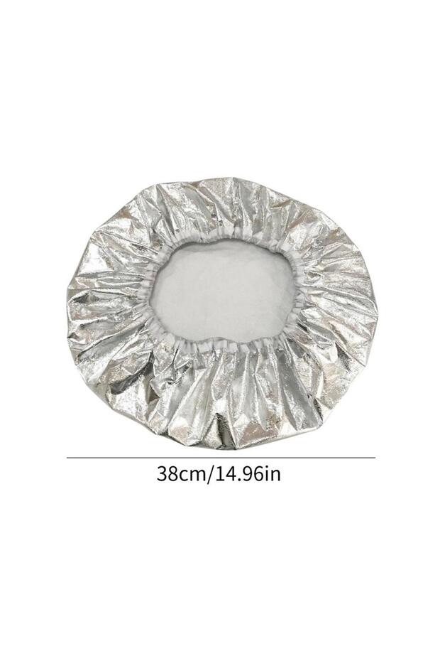 Silver Car Steering Wheel Sun Block Silver Coated Cloth Sun Shade Cover Auto Steering Wheel Sheath S