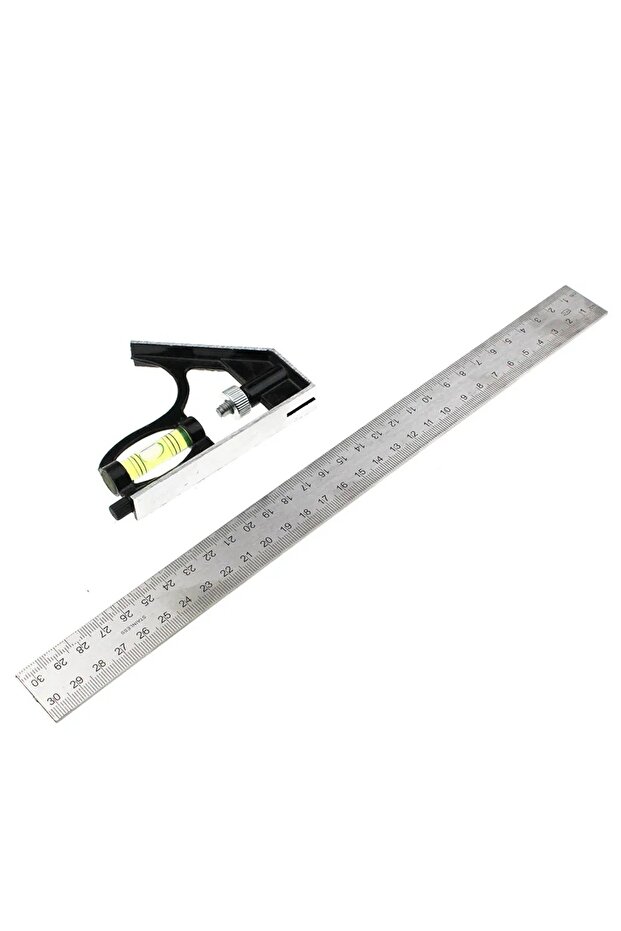 1PC 300mm (12 ") Adjustable Engineers Combination Try Square Set Right Angle Ruler Level Free Shi... - 5