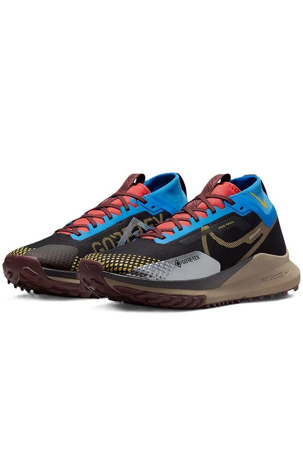 React Pegasus Trail 4 Goretex Su Geçirmez Nefes Alan Reflektörlü Yürüyüş Koşu Ayakkabısı Siyah - 3