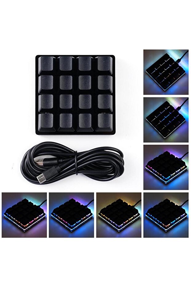 Mini Black 24 Keys Custom Mechanical Keyboard 16 Keys Programmable Gaming Keyboard Sayo Device Sh... - 6