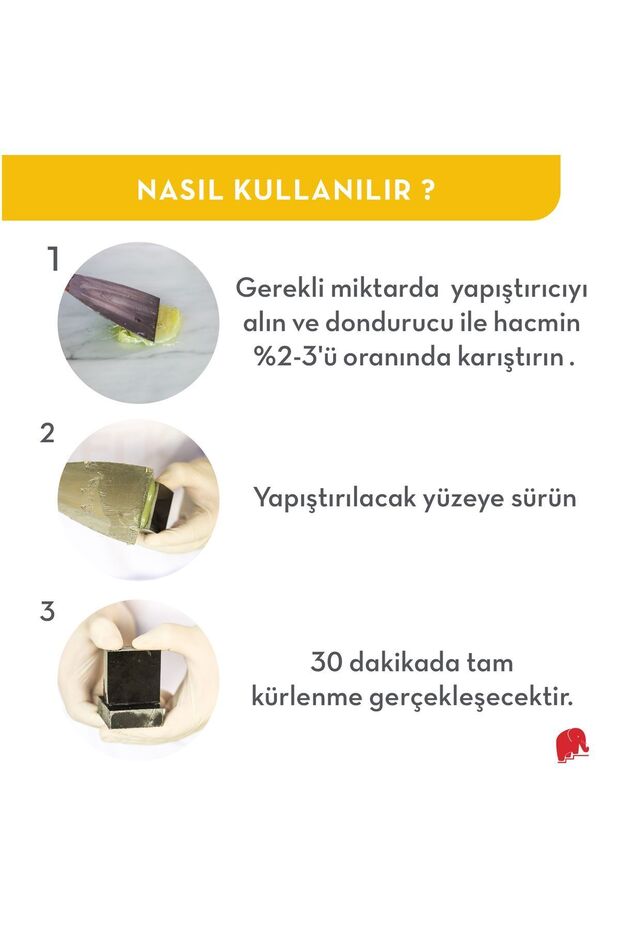 Granit Mermer Ve Taş Yapıştırıcı Şeffaf 800 gr - 7