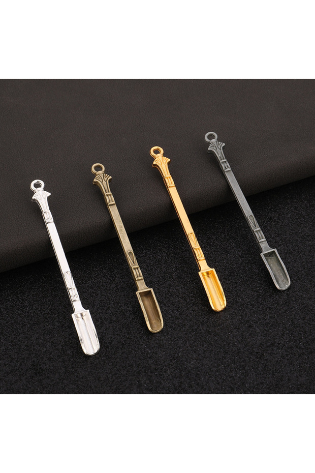 10 قطع من الملاعق المعدنية الصغيرة بألوان عشوائية، 10 قطع من ملاعق الشاي الصغيرة، مجرفة مسحوق الشاي، ملح الحلوى، أدوات المطبخ