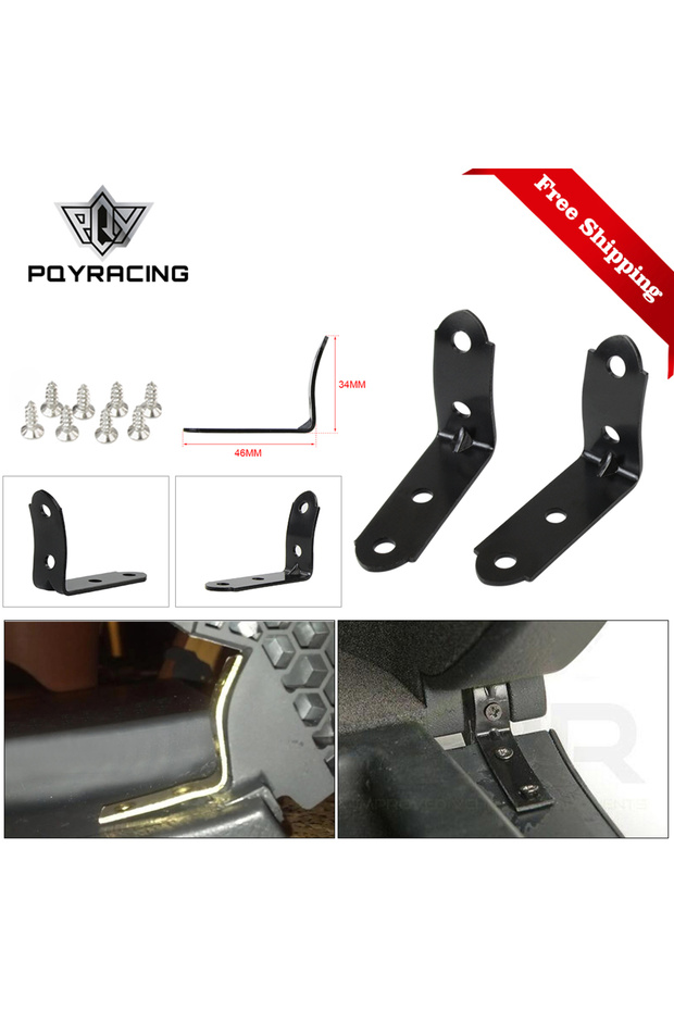 Free Shipping 2pcs Hinge Brackets + 8x Screws High Quality Glove Box Lid Hinge Snapped Repair Kit...