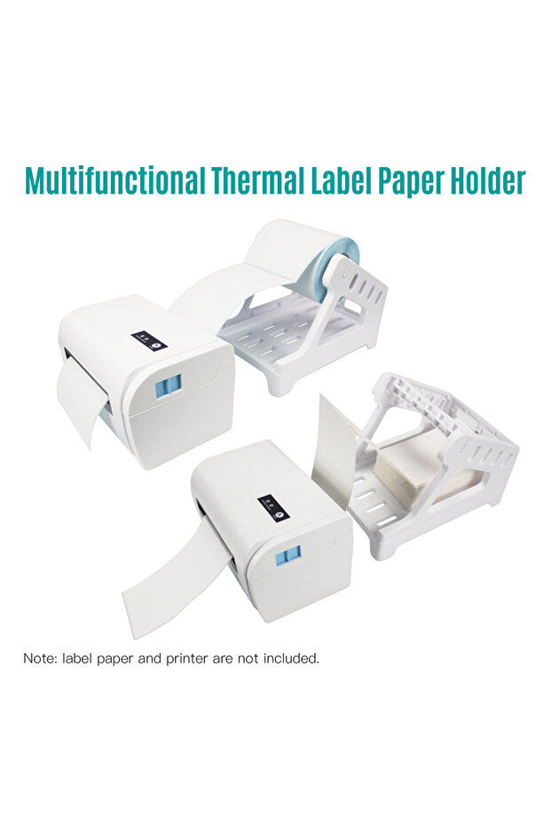Label Holder for 4x6 Labels Printer Rolls Fanfold Labels 2 in 1 Work for Desktop Themal Label Sti... - 6