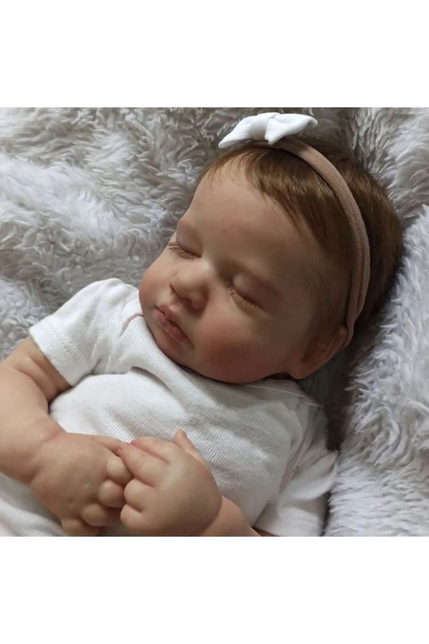 Cloth Body Doll Finished Doll 19 Inch LouLou Finished Reborn Baby Dolls Full Vinyl Or Cloth Body Han