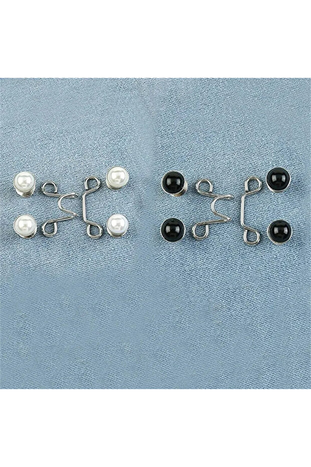 3.2 سم، قطعتان من أزرار الخصر، بدون مسامير، أداة زر قابلة للإزالة لضبط الخصر، زر قابل للتعديل - 1