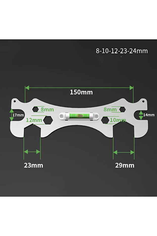 130g Silver Special Wrench Tools with Level Shower Faucet Installation Bathroom Multifunctional Leve