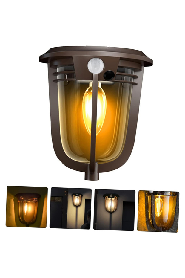 Güneş Enerjili Hareket Sensörlü, Cob Led Duvar Aplik / Gt-sl18 - 7