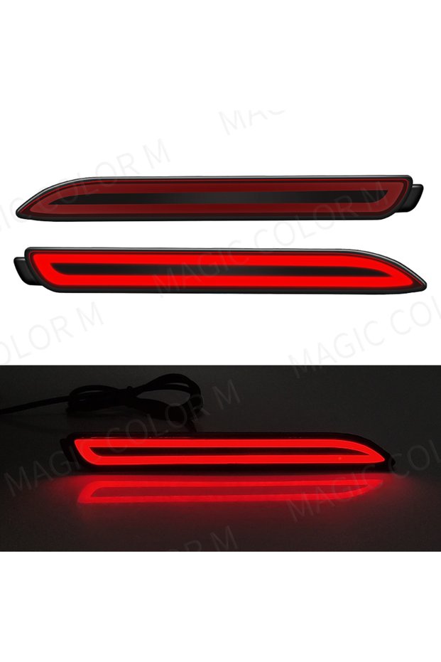 Red Surface For Toyota RAV4 Camry Rear Light Kit Reflector Fog Lamp Bumper Brake Red for Lexus IS-F