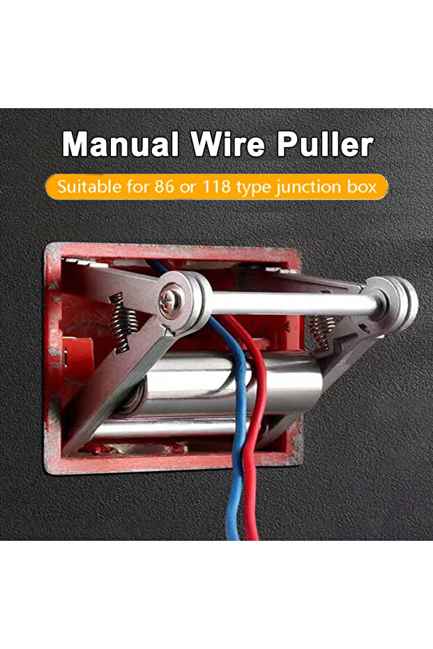 86 and 118 Bottom Boxes Universal Wire Threading Aid Tool Electrician Pulley Cable Puller Fast Wi...