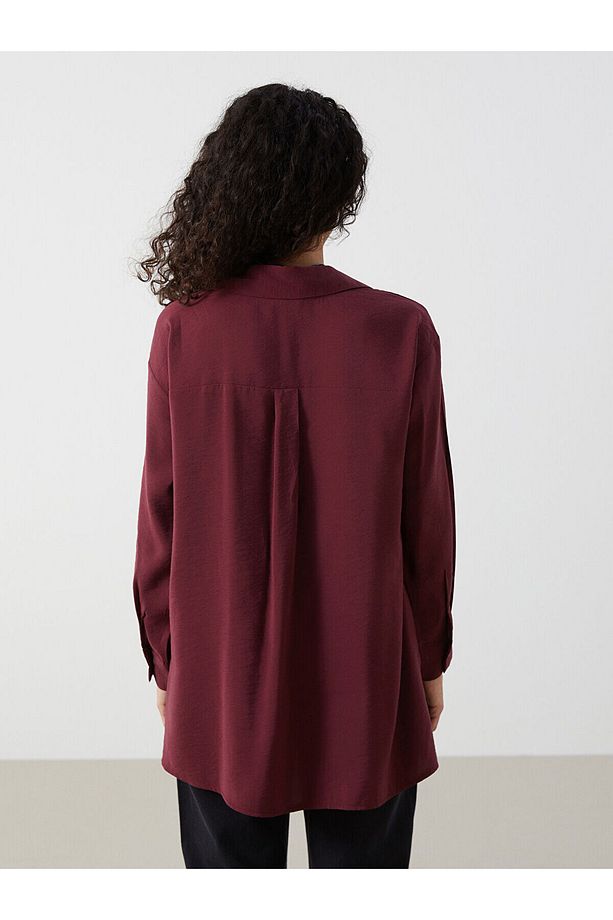 Oversize Kadın Gömlek Tunik - 4