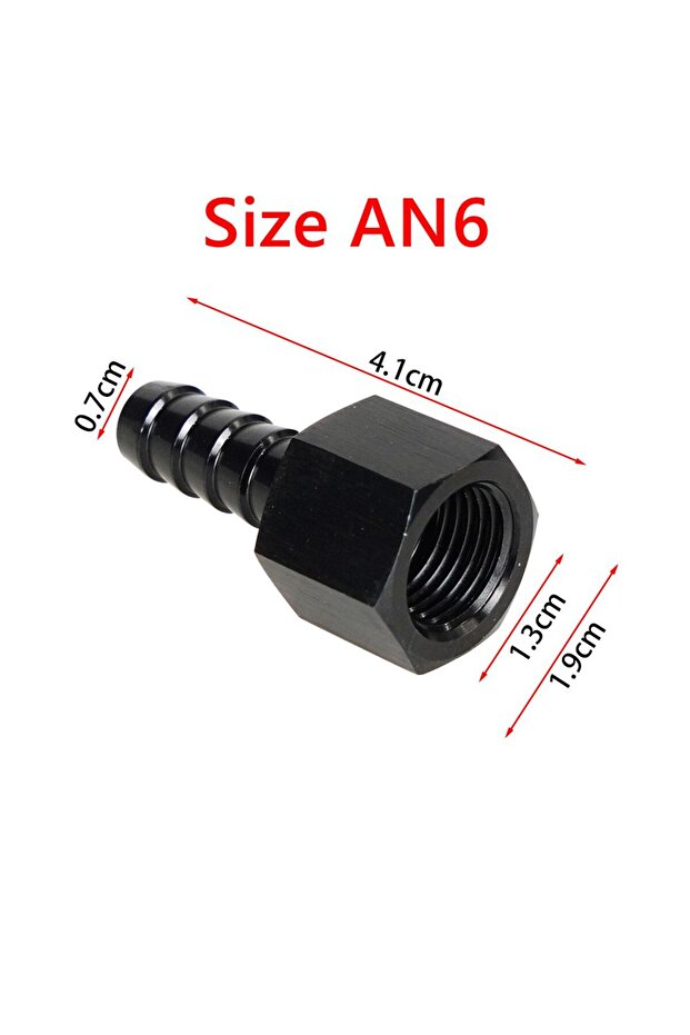 AN6 1PCS 6AN 8AN Thread Male To 3/8" Fuel Line Hose Adapters AN6 AN8 Hose Barbed Fitting Adapter wit