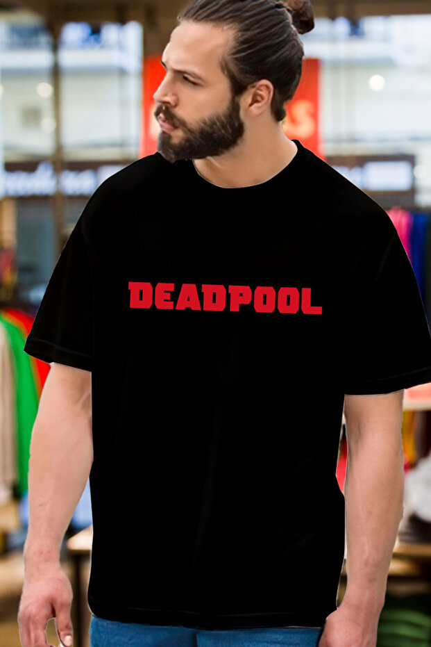 Deadpool Baskılı Oversize T-shirt - 2