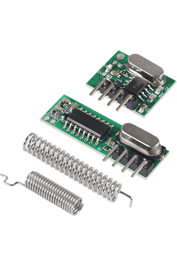 1 set 433mhz Wireless RF Transmitter and Receiver with Antenna Ask Remote Control Module DIY Kit for - 1