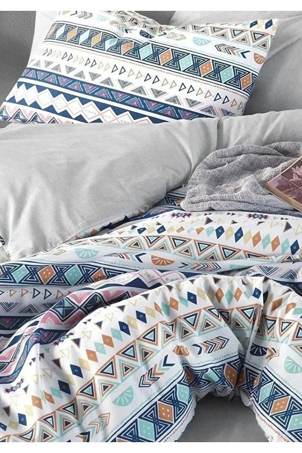 Basic Piramit Tek Kişilik 1 Adet Nevresim (YORGAN KILIFI) 160 Cm X 220 Cm, Malzeme: %100 Pamuk. - 2