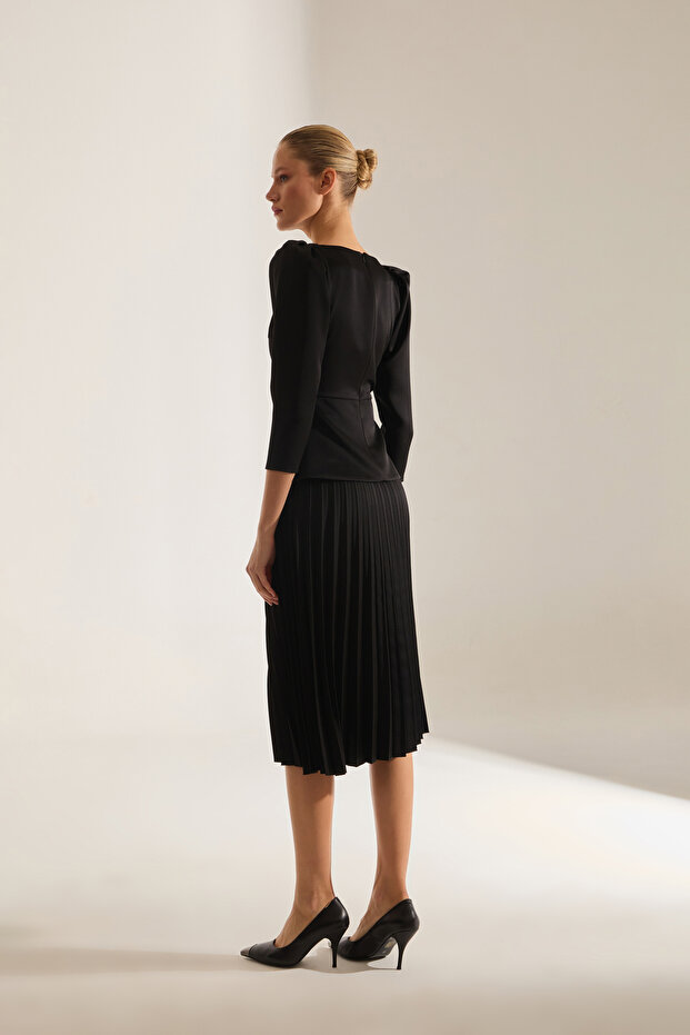 DARYA SİYAH BLUZ - 5