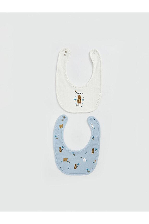 LCW baby Printed Baby Boy Food Bib 2-pack