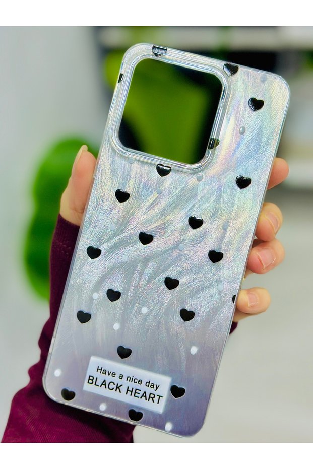 Redmi 12C Compatible Shine Heart Design Silicone Case