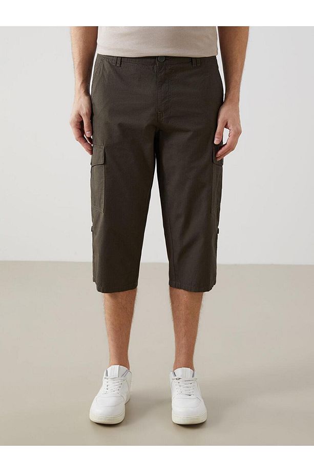 LCWAIKIKI Classic Standart Kalıp Gabardin Erkek Roller Şort - 2