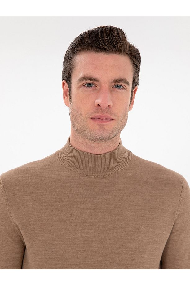 Camel Slim Fit Basic Kazak 50293281-VR015 - 2