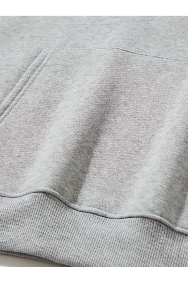 طقم بدلة رياضية أساسية شتوية سميكة بغطاء للرأس مكونة من خيطين للجنسين - 6