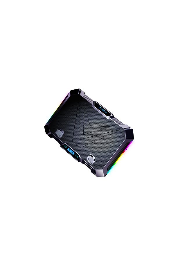 Vortex 8x Fan - 10 Mod RGB - LCD Ekran - Fan ve Yükseklik Kademeli 2x USB Notebook Soğutucu - 4