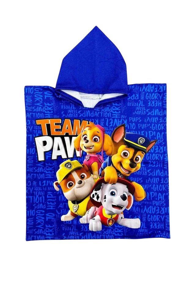 Boys Paw Patrol Standard Boy Poncho Beach Towel