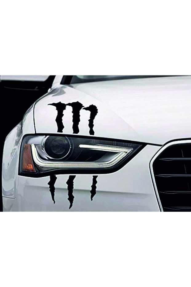 Monstar Headlight Auto Sticker (23X30Cm)