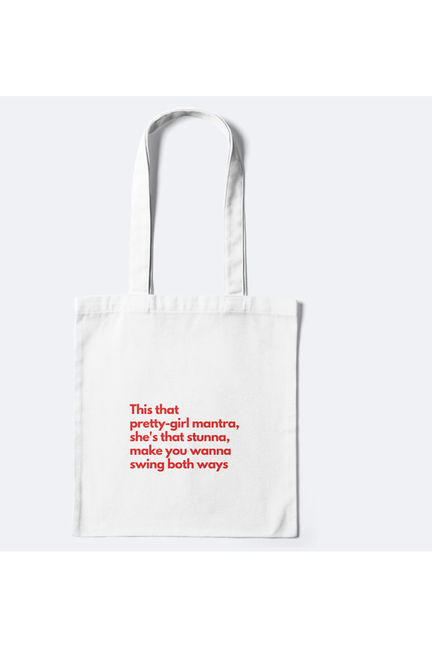 Jennie Pretty Boys Dont Do Drama Mantra Kpop Y2K Retro Cloth Bag Tote Bag