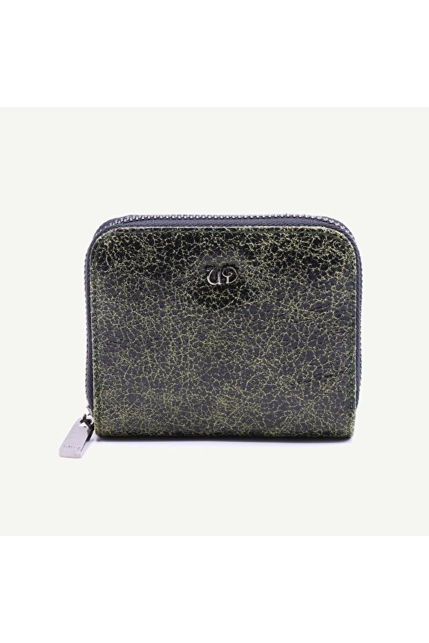 Uderra Women's Genuine Leather Green-Black Mini Wallet - S1Kc0105