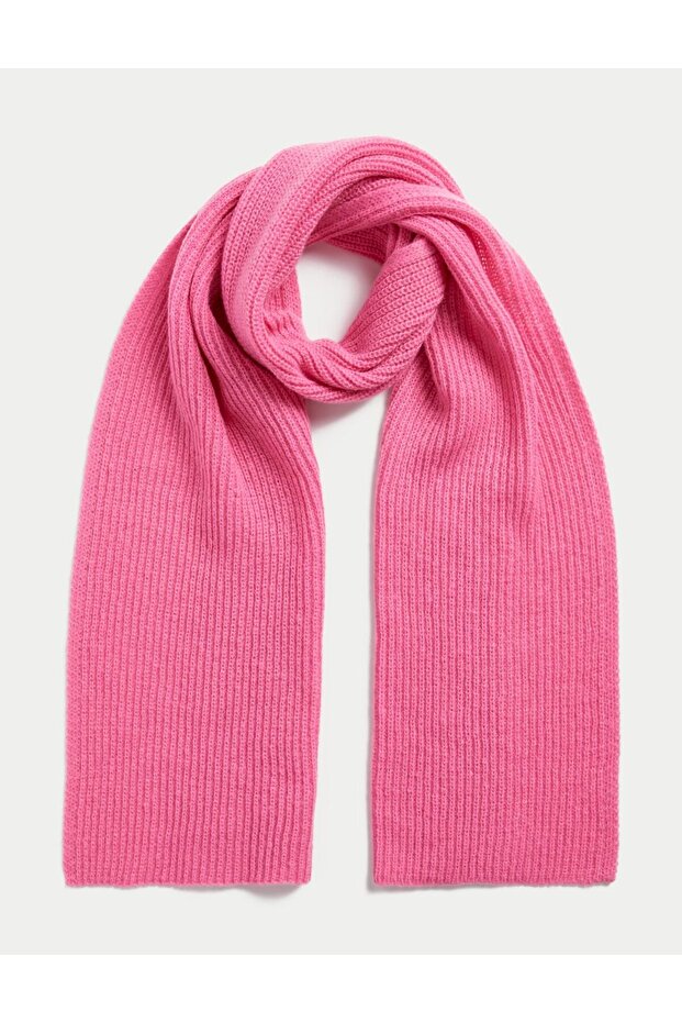 Fitil Detaylı Örme Atkı - 2