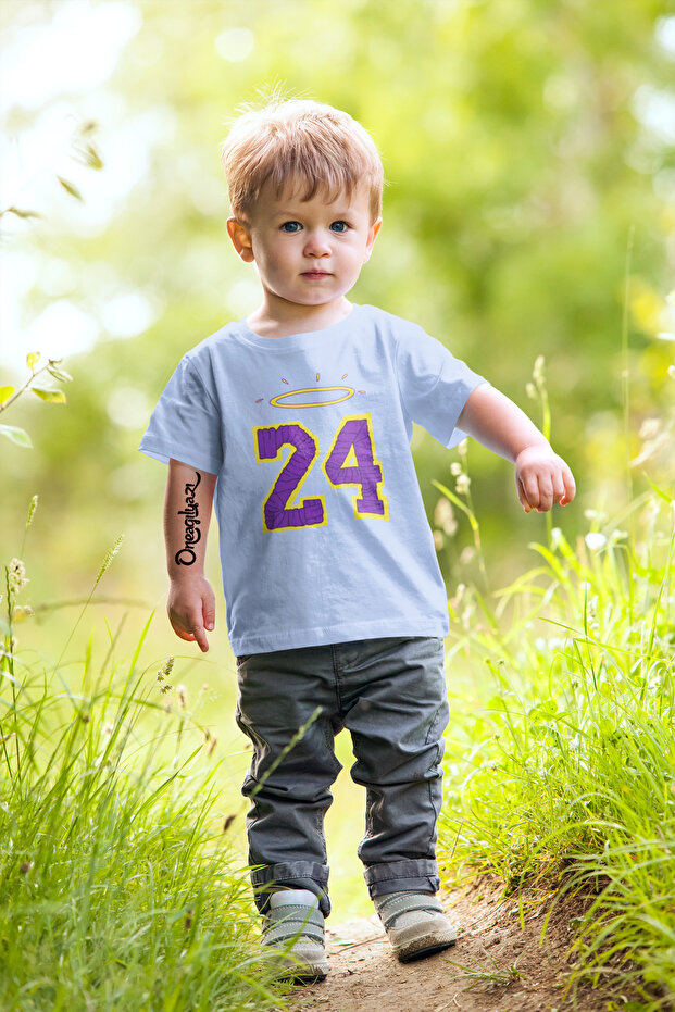24 Printed Children's Oversize T-Shirt