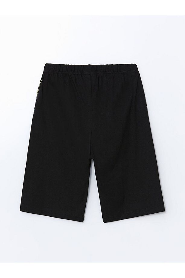 LCW Kids Bisiklet Yaka Erkek Çocuk Şortlu Pijama Takımı - 5