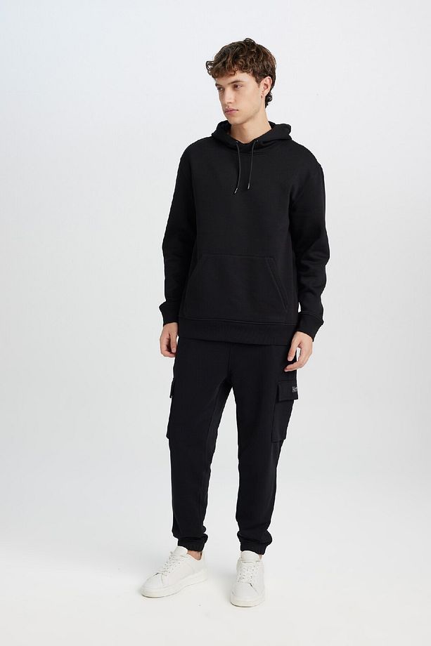 Regular Fit Jogger Eşofman Altı Basic Düz Kargo Cepli Lastikli Paça D5252AX25SP - 2
