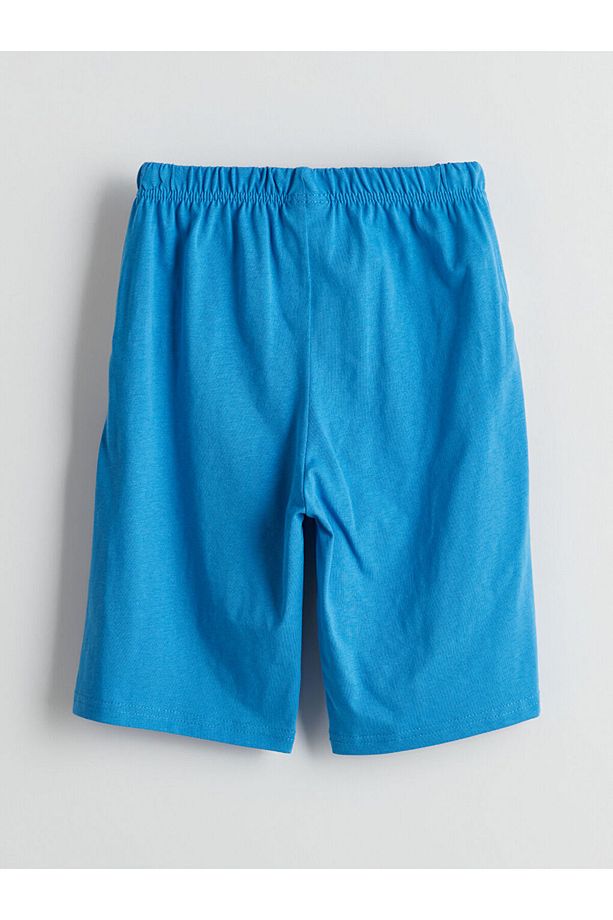 LCW Kids Bisiklet Yaka Erkek Çocuk Şortlu Pijama Takımı - 7