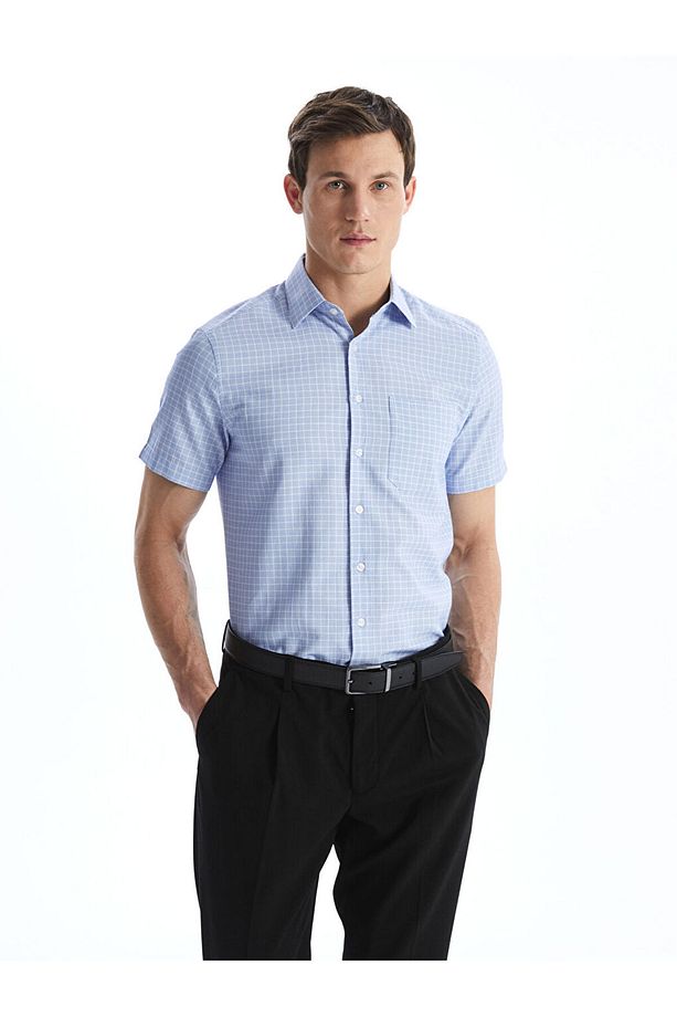 LCWAIKIKI Formal Regular Fit Armürlü Erkek Gömlek - 1